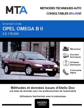 MTA Opel Omega B berline phase 1