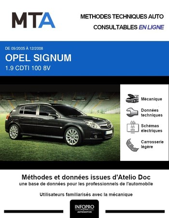 MTA Opel Signum phase 2