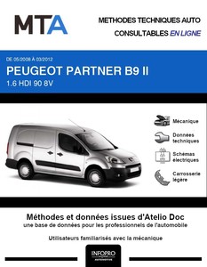 MTA Peugeot Partner II  fourgon 3p phase 1