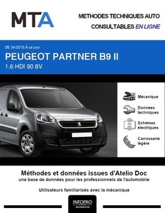 MTA Peugeot Partner II  fourgon 3p phase 3