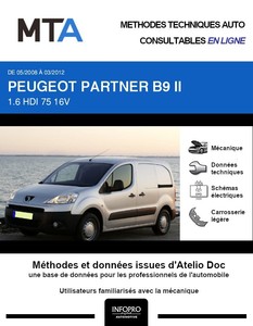 MTA Peugeot Partner II  fourgon 5p phase 1