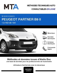 MTA Peugeot Partner II  plancher cabine phase 2