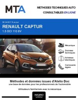 MTA Renault Captur I phase 2