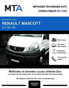 MTA Renault Mascott chassis double cabine phase 2