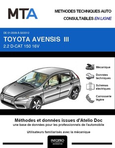 MTA Toyota Avensis III  berline phase 1