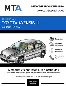 MTA Toyota Avensis III  berline phase 2