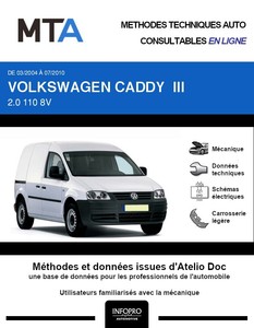 MTA Volkswagen Caddy III  fourgon 5p phase 1