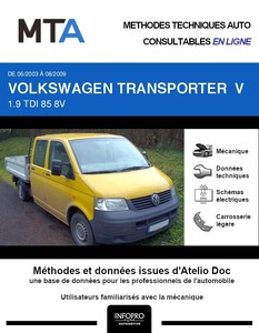 MTA Volkswagen Transporter V pick-up double cabine phase 1