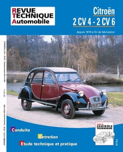 Revue Technique Citroën 2CV 4 et 2CV 6 depuis 1970