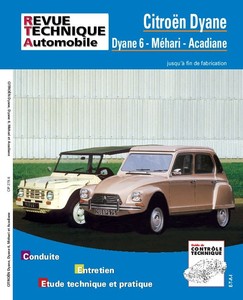 Revue Technique Citroën Dyane, Acadiane et Méhari