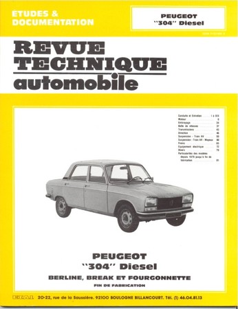 Revue Technique Peugeot 304