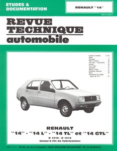 Revue Technique Renault 14 L, TL et GTL