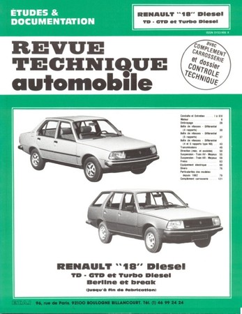 Revue Technique Renault 18 diesel