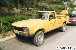 Peugeot 504 pick-up Dangel CCFL Forestiers Sapeurs MONAGNAC (34 Hérault) (1993)